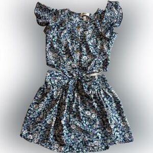 SPEECHLESS - Button Front Top and Flare Skirt Matching 2-Piece Outfit Set